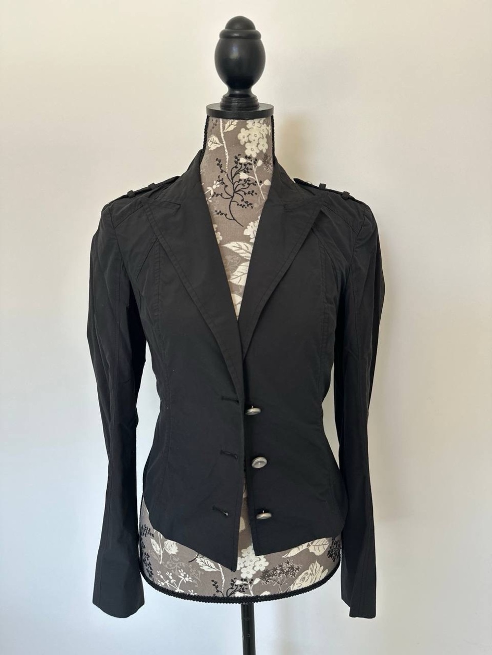 Calvin Klein Black Fitted Women's Blazer Jacket